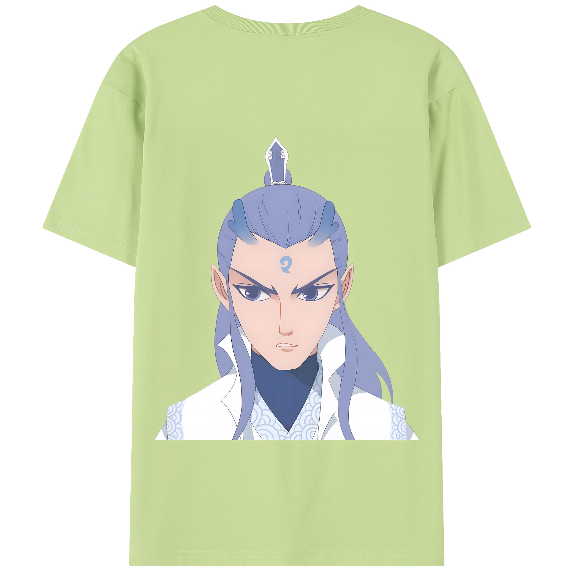 （画像用） Ne Zha 2 ナタ 魔童の大暴れ 綿100％半袖Tシャツ（背面プリント）